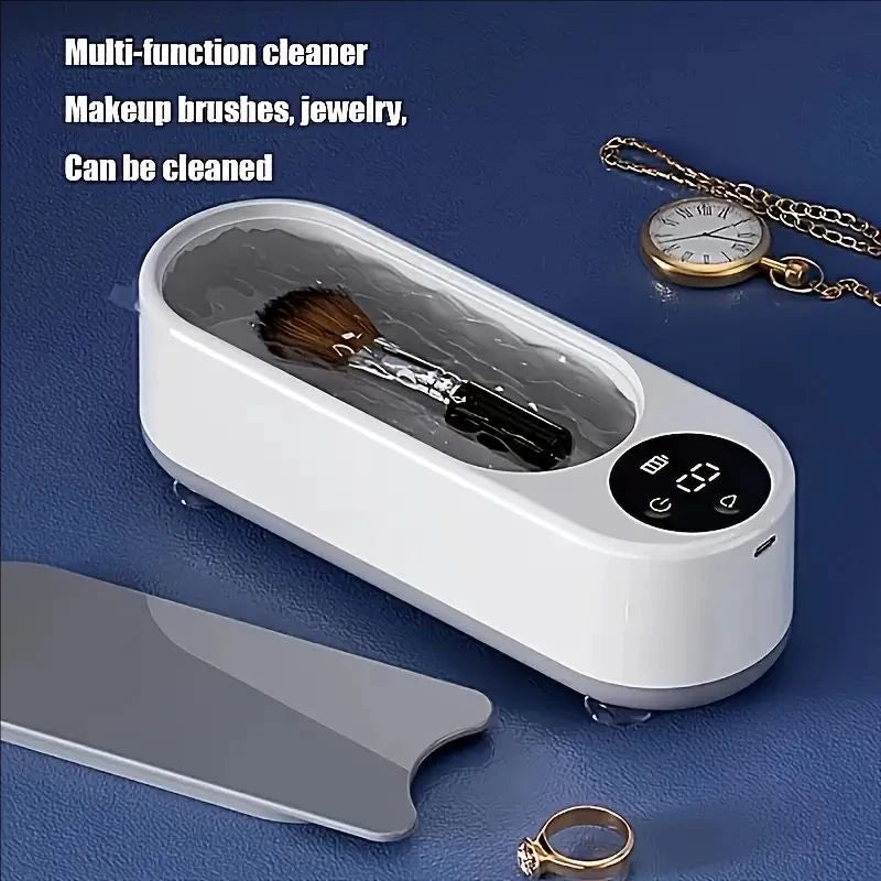 1pc Multifunctional Cleaner- 360° Deep Cleaning for Glasses, Jewelry Makeup Brushes - High-Frequency Vibration, USB Rechargeable