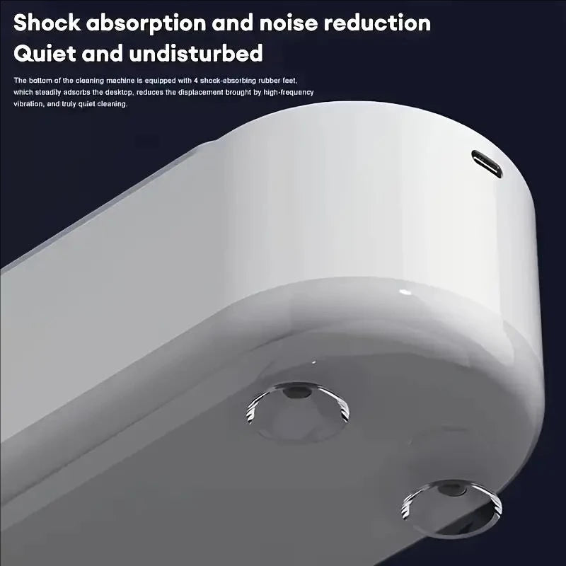 1pc Multifunctional Cleaner- 360° Deep Cleaning for Glasses, Jewelry Makeup Brushes - High-Frequency Vibration, USB Rechargeable